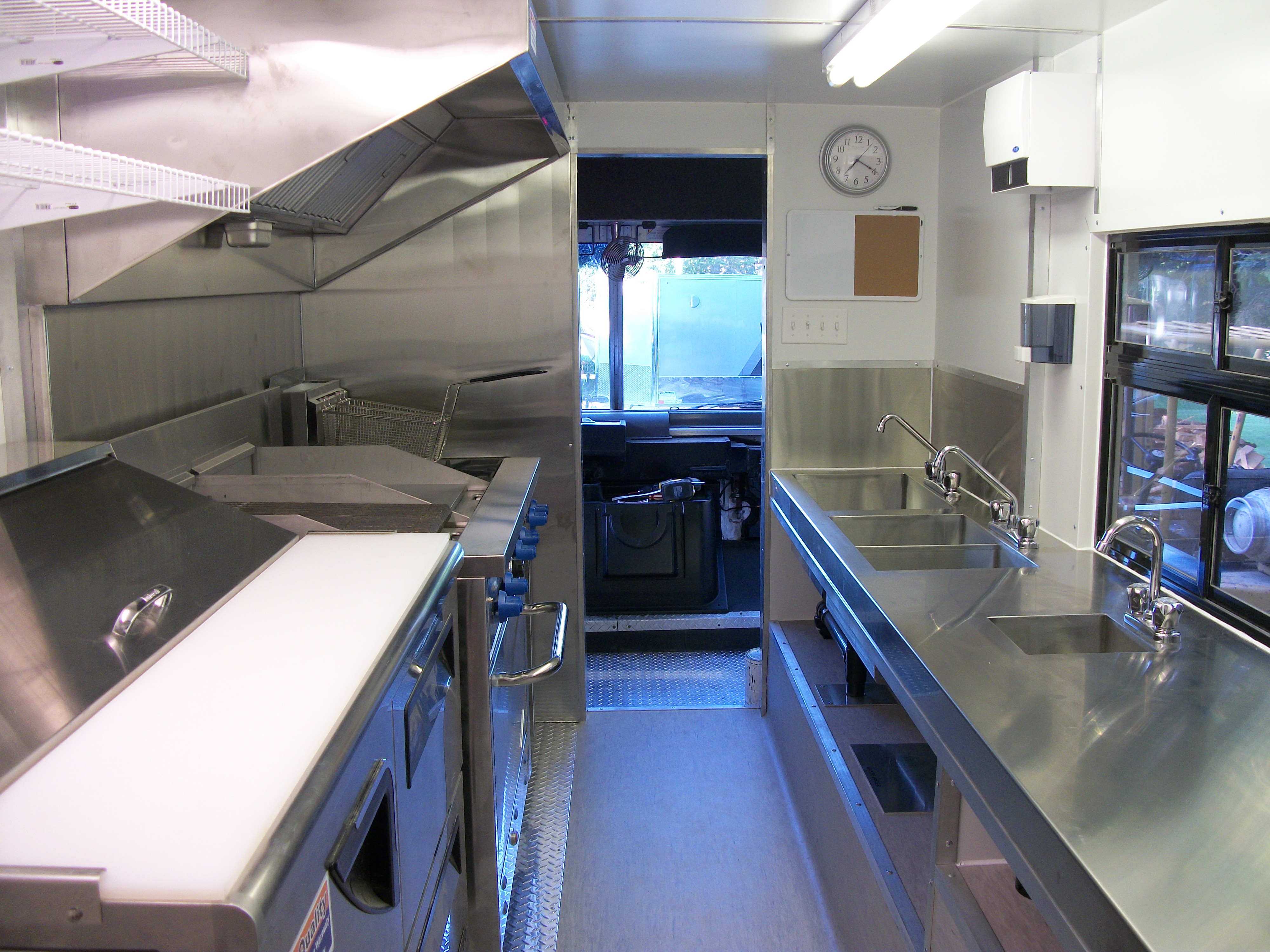 Concession Truck photo - kitchen rear view